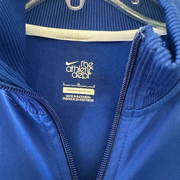 Nike Royal Blue Athletic Zip Up Jacket - Picture 3 of 3